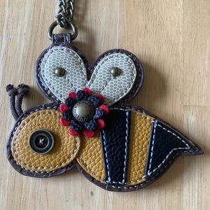 Chala Bee Key & Card Holder - Yellow, Black, White